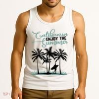 California Enjoy The Summer Surf Tank Top thumb 3