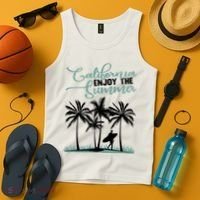 California Enjoy The Summer Surf Tank Top thumb 4