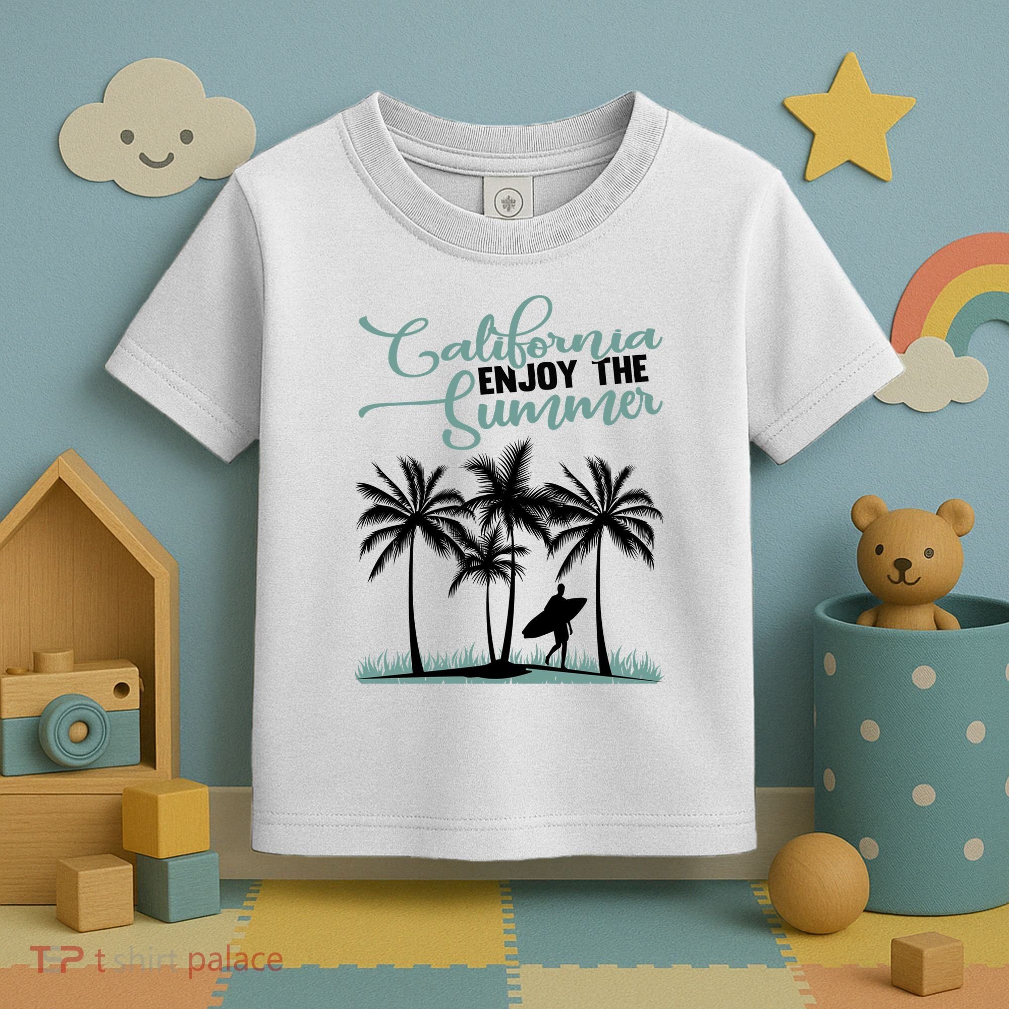 California Enjoy The Summer Surf Toddler T-Shirt