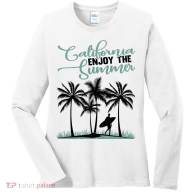 California Enjoy The Summer Surf Women's Long Sleeve Shirt
