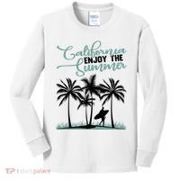 California Enjoy The Summer Surf Kids Long Sleeve Shirt thumb 0