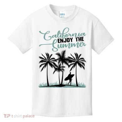 California Enjoy The Summer Surf Kids T-Shirt