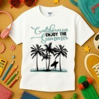 California Enjoy The Summer Surf Kids T-Shirt thumb 3