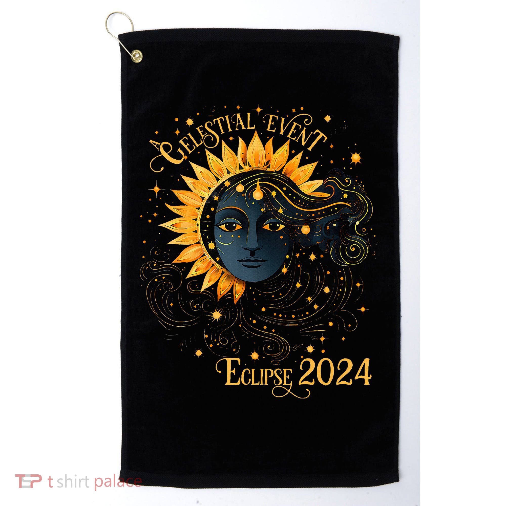 Celestial Event Total Solar Eclipse Golf Towel
