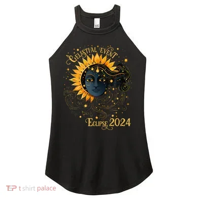 Celestial Event Total Solar Eclipse Women's Perfect Tri Rocker Tank