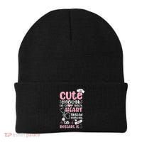 Cute Enough To Stop Your Heart Skilled Enough To Restart It Beanie thumb 0