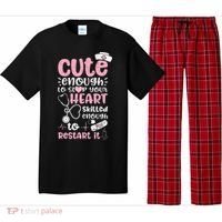 Cute Enough To Stop Your Heart Skilled Enough To Restart It Pajama Set thumb 0