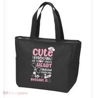 Cute Enough To Stop Your Heart Skilled Enough To Restart It Tote Bag thumb 3