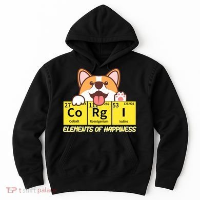 Corgi Elements Tab Of Happiness Funny For Corgi Mom And Dad Hoodie