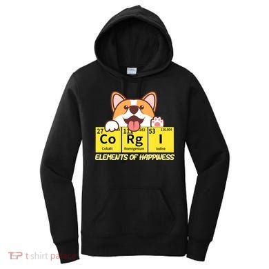 Corgi Elements Tab Of Happiness Funny For Corgi Mom And Dad Women's Hoodie
