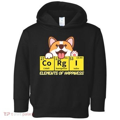 Corgi Elements Tab Of Happiness Funny For Corgi Mom And Dad Toddler Hoodie