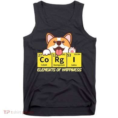 Corgi Elements Tab Of Happiness Funny For Corgi Mom And Dad Tank Top