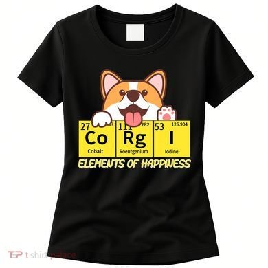 Corgi Elements Tab Of Happiness Funny For Corgi Mom And Dad Women's T-Shirt