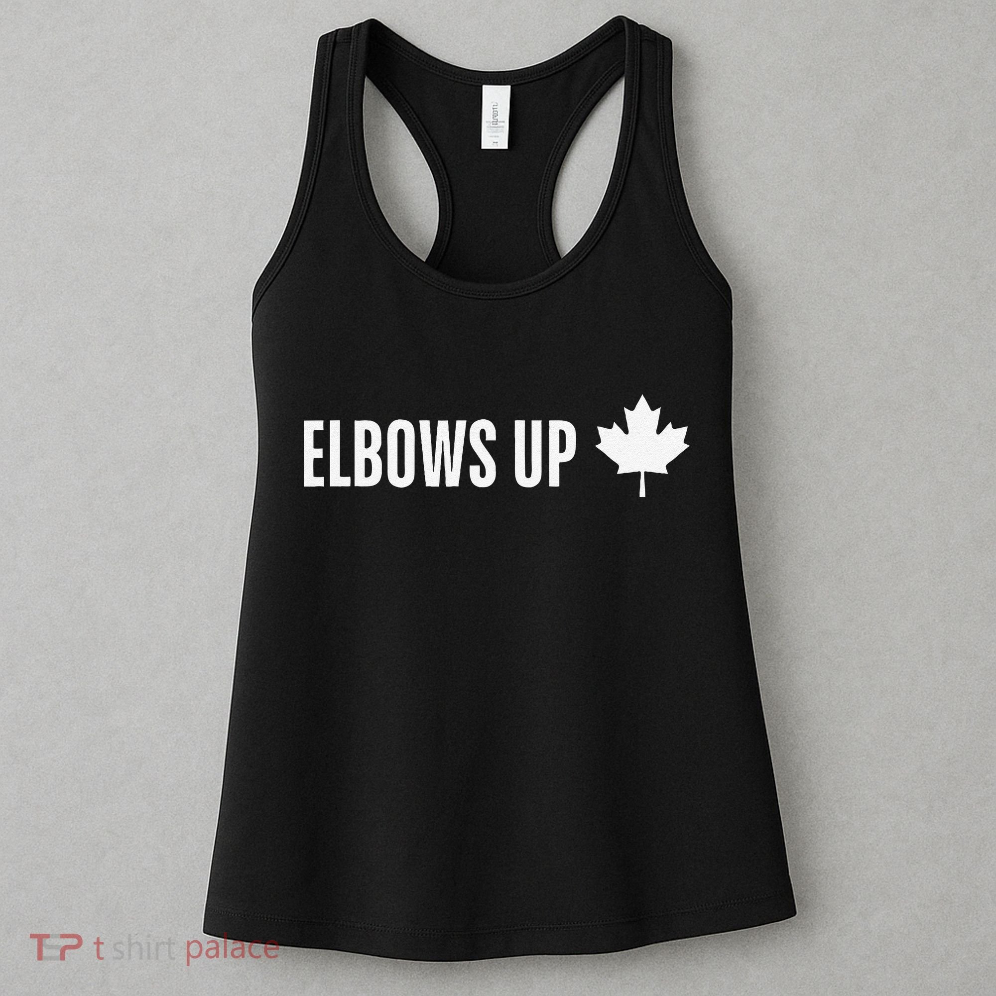 Canadian Elbows Up 2025 Canada Reacts Women's Tank Top