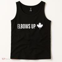 Canadian Elbows Up 2025 Canada Reacts Tank Top thumb 2