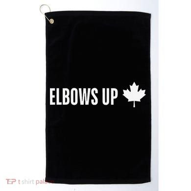 Canadian Elbows Up 2025 Canada Reacts Golf Towel