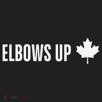 Canadian Elbows Up 2025 Canada Reacts Golf Towel thumb 3