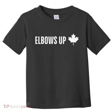 Canadian Elbows Up 2025 Canada Reacts Toddler T-Shirt