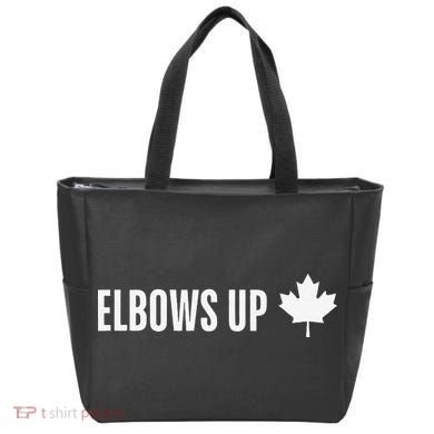 Canadian Elbows Up 2025 Canada Reacts Tote Bag
