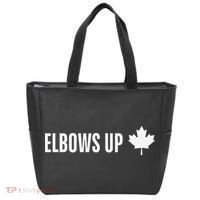 Canadian Elbows Up 2025 Canada Reacts Tote Bag thumb 0