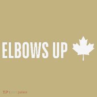 Canadian Elbows Up 2025 Canada Reacts Long Sleeve Shirt thumb 2