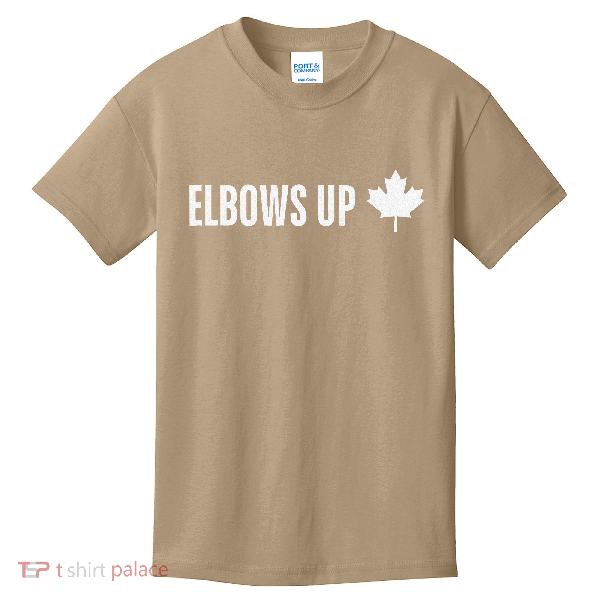 Canadian Elbows Up 2025 Canada Reacts Kids T-Shirt
