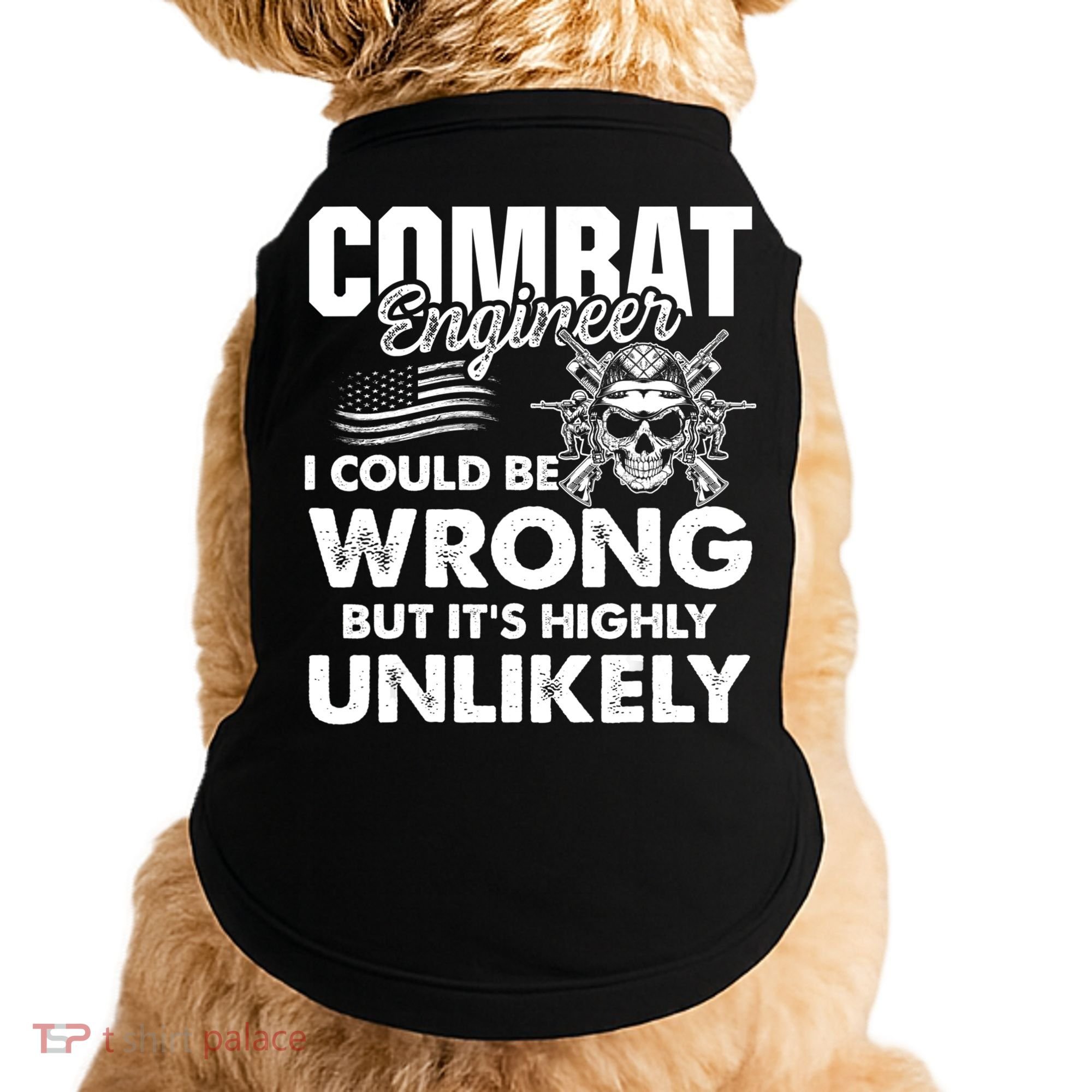 Combat Engineer Usa Military Sapper Doggie Tank