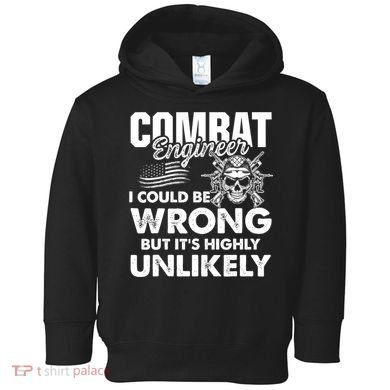 Combat Engineer Usa Military Sapper Toddler Hoodie