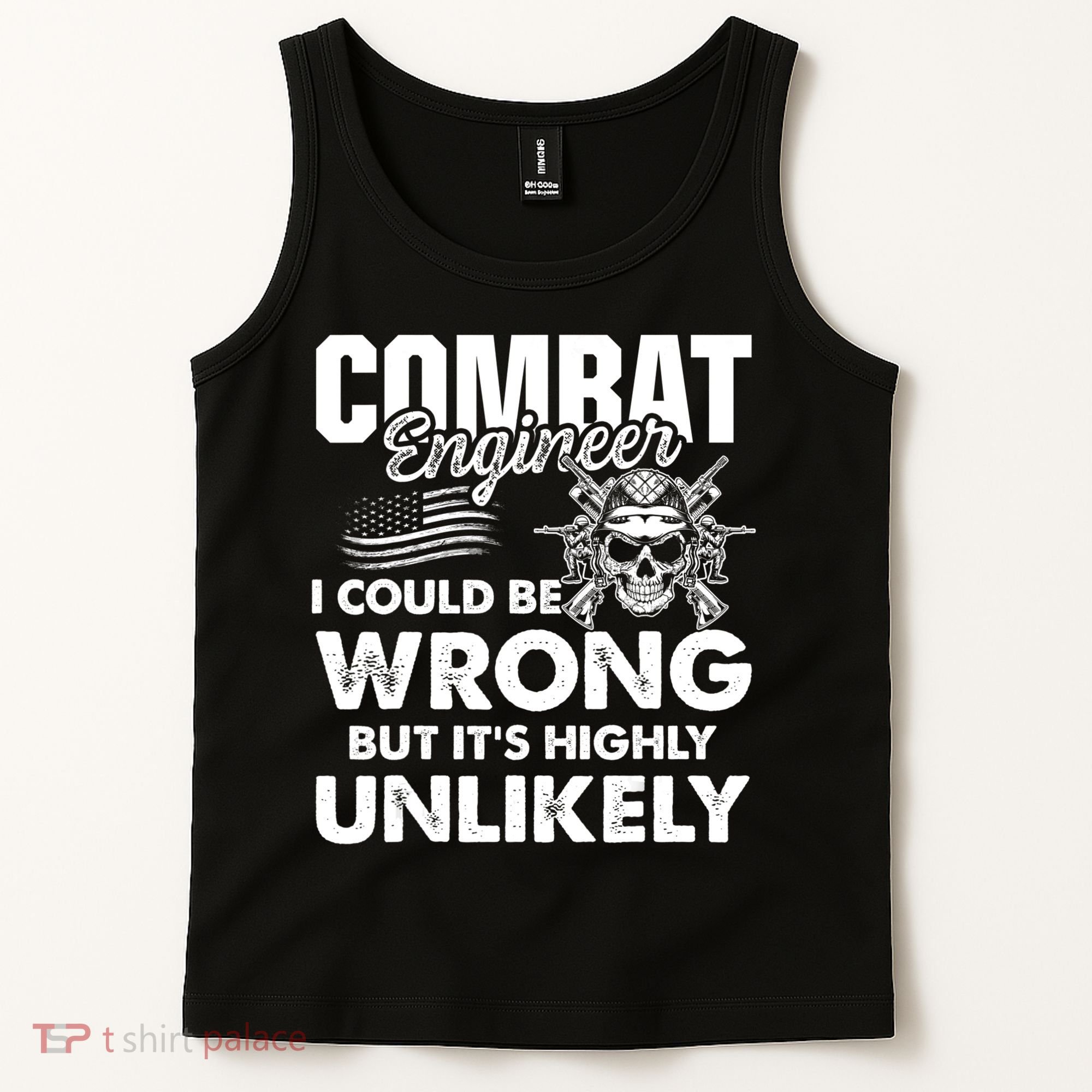 Combat Engineer Usa Military Sapper Tank Top