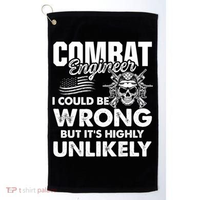 Combat Engineer Usa Military Sapper Golf Towel