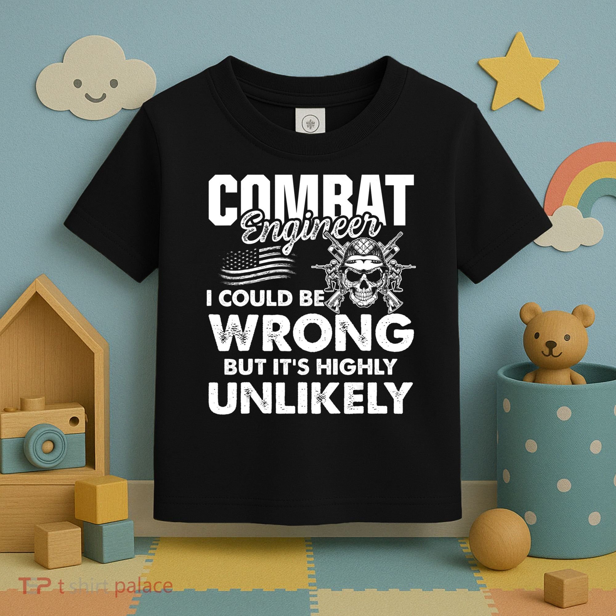 Combat Engineer Usa Military Sapper Toddler T-Shirt