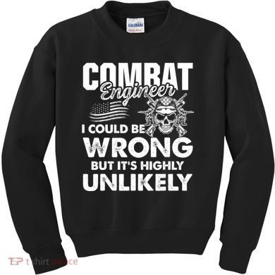 Combat Engineer Usa Military Sapper Kids Sweatshirt