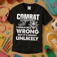 Combat Engineer Usa Military Sapper Kids T-Shirt thumb 3