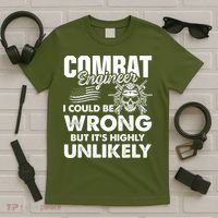 Combat Engineer Usa Military Sapper T-Shirt thumb 5