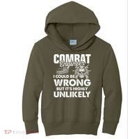 Combat Engineer Usa Military Sapper Kids Hoodie thumb 0