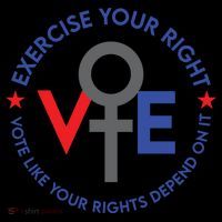 Cool Election Vote Like Your Rights Depend On It Women's Hoodie thumb 2