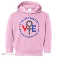Cool Election Vote Like Your Rights Depend On It Toddler Hoodie thumb 0