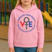 Cool Election Vote Like Your Rights Depend On It Kids Hoodie thumb 3