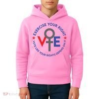 Cool Election Vote Like Your Rights Depend On It Kids Hoodie thumb 4