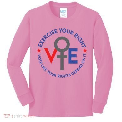 Cool Election Vote Like Your Rights Depend On It Kids Long Sleeve Shirt