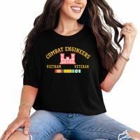 Combat Engineers Vietnam Veteran Veterans Day Xmas Funny Gift Comfort Colors T-Shirt thumb 0