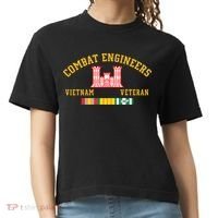 Combat Engineers Vietnam Veteran Veterans Day Xmas Funny Gift Comfort Colors Boxy T-Shirt thumb 0