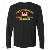 Combat Engineers Vietnam Veteran Veterans Day Xmas Funny Gift Comfort Colors Heavyweight Long Sleeve T-Shirt thumb 0