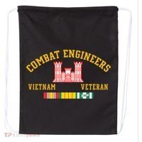Combat Engineers Vietnam Veteran Veterans Day Xmas Funny Gift Drawstring Bag thumb 0