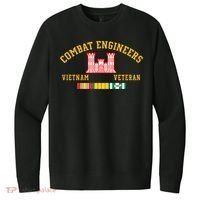 Combat Engineers Vietnam Veteran Veterans Day Xmas Funny Gift V.I.T. Fleece Crew Sweatshirt thumb 0