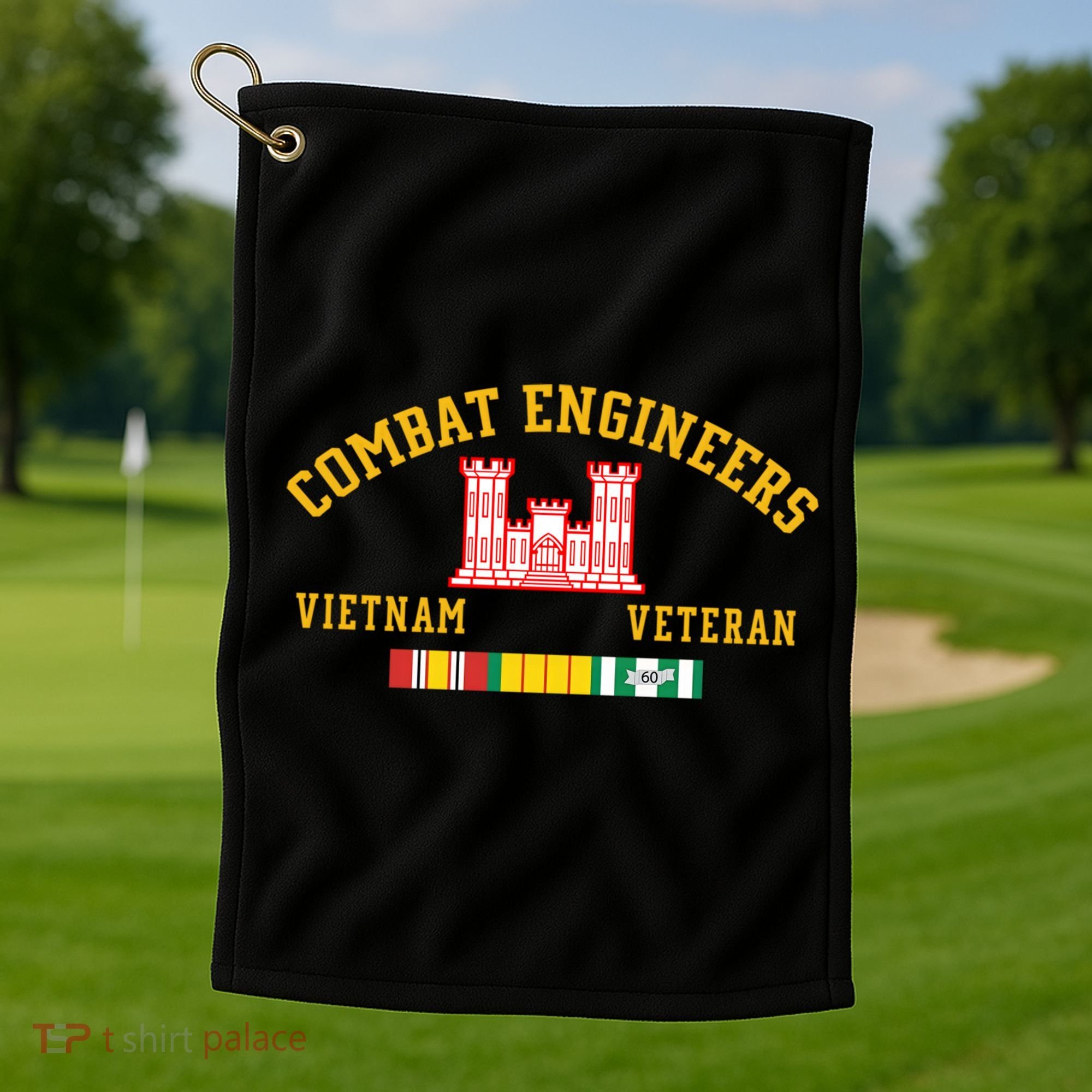 Combat Engineers Vietnam Veteran Veterans Day Xmas Funny Gift Golf Towel