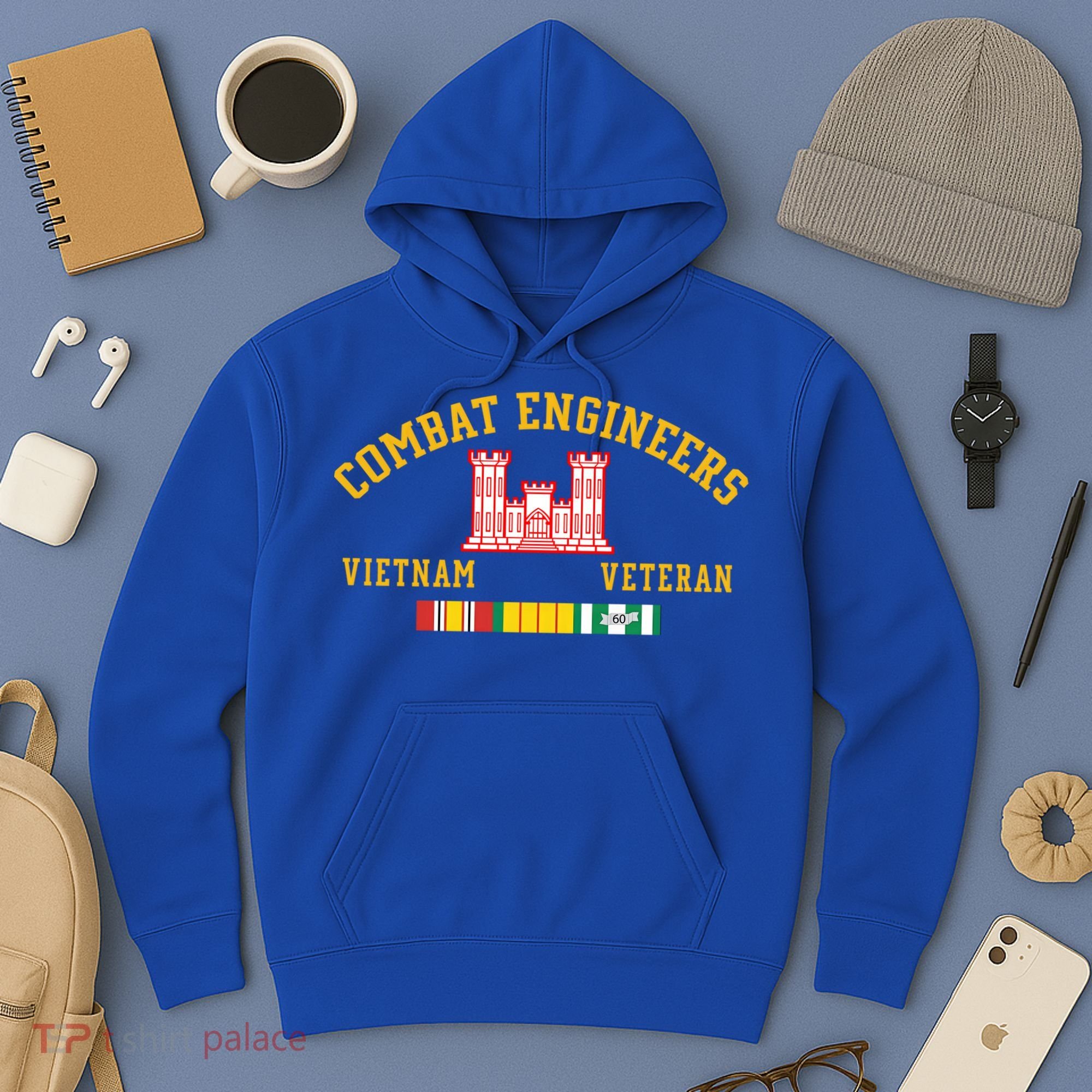 Combat Engineers Vietnam Veteran Veterans Day Xmas Funny Gift Hoodie