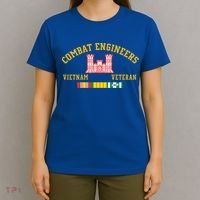 Combat Engineers Vietnam Veteran Veterans Day Xmas Funny Gift T-Shirt thumb 4