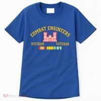 Combat Engineers Vietnam Veteran Veterans Day Xmas Funny Gift Tall T-Shirt thumb 0