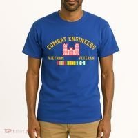 Combat Engineers Vietnam Veteran Veterans Day Xmas Funny Gift Tall T-Shirt thumb 2